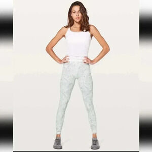 Lululemon Wunder Under Hi-Rise Tight 28"Jasmine White Multi